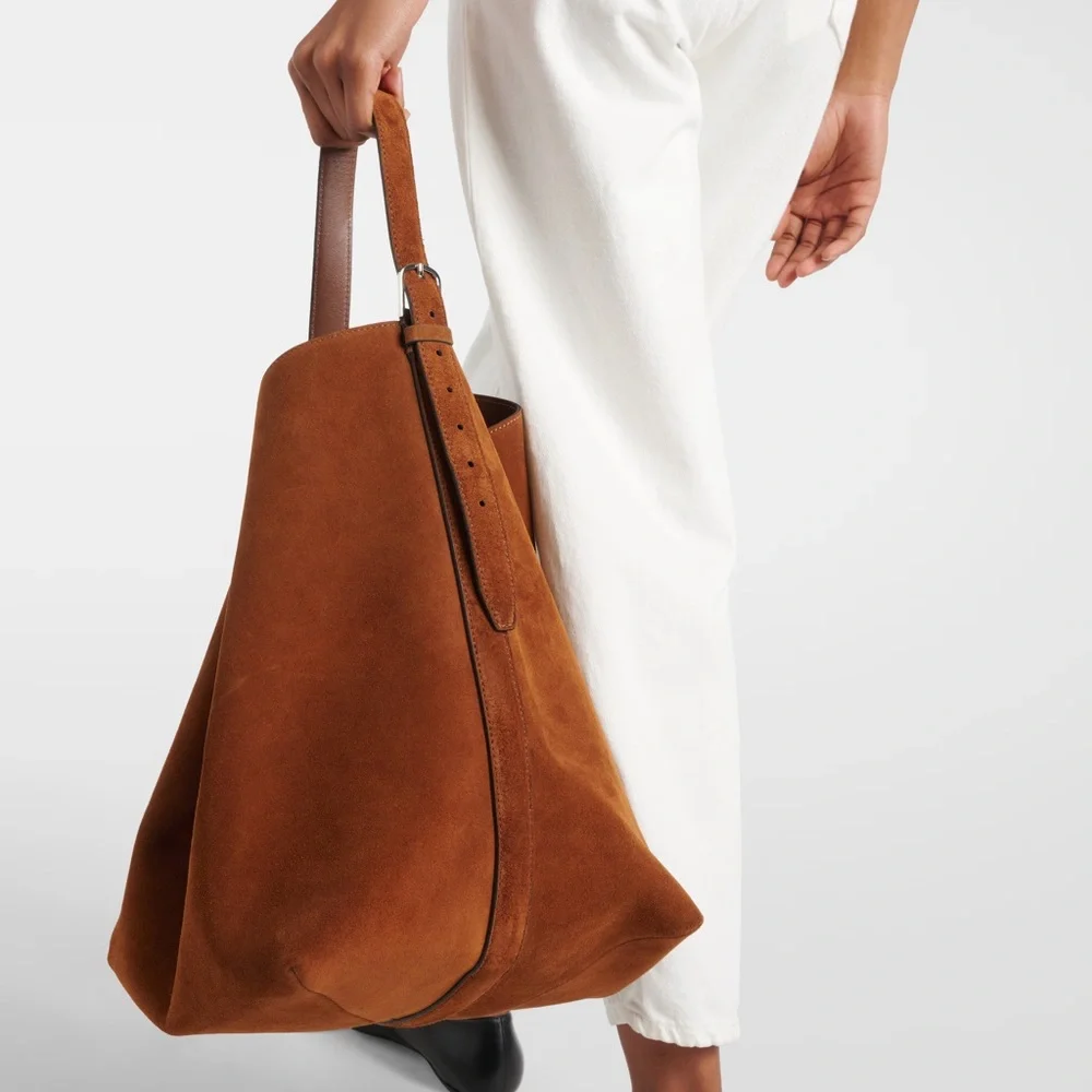 Toteme - Suede Belted Tote Bag - Picture 3 of 10